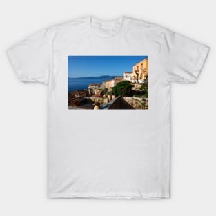 The Byzantine castle-town of Monemvasia in Greece T-Shirt